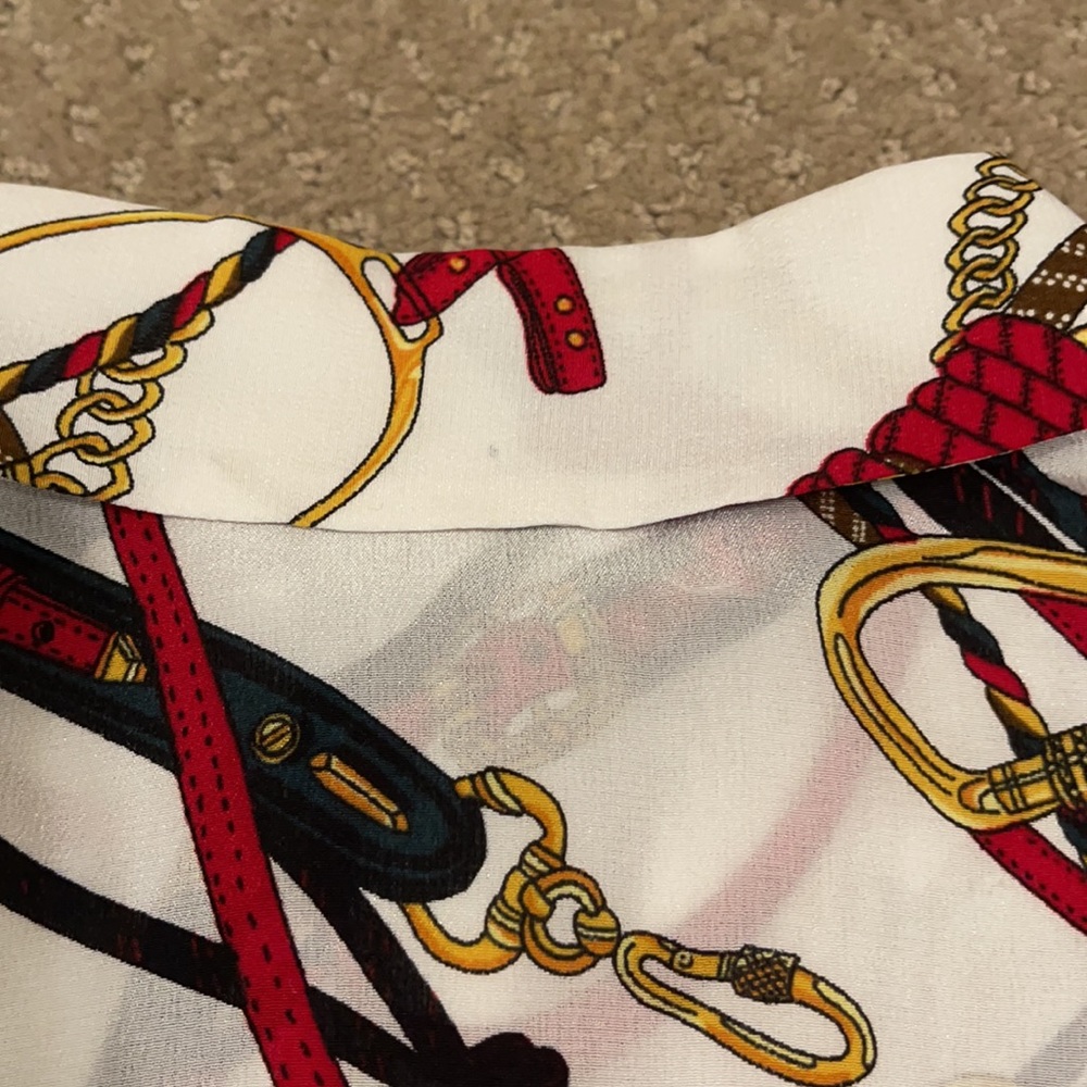 & other stories equestrian belt silk shirt - Picture 4 of 6